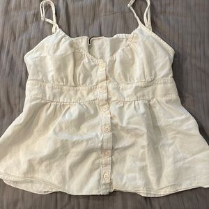 Brandy Melville button up tank top